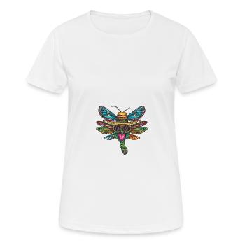 Dragonfly Funny Sombrero - Women's Breathable T-Shirt - white - Front - AI Model Female 172 dark (172cm)