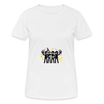 Geburtstagsparty Team - Frauen T-Shirt atmungsaktiv - Weiß - Vorne - AI Model Female 172 dark (172cm)