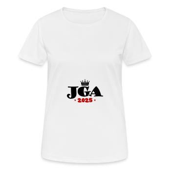 Enterrement de vie de garçon 2025 Enterrement de vie de garçon - T-shirt respirant Femme - blanc - Devant - AI Model Female 172 dark (172cm)