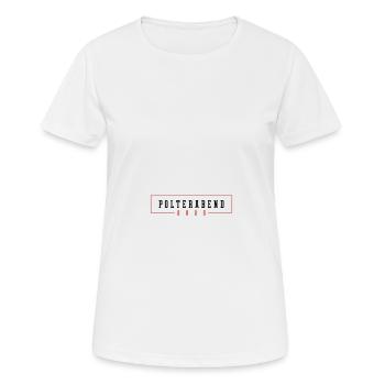 Polterabend 2025 - Frauen T-Shirt atmungsaktiv - Weiß - Vorne - AI Model Female 172 dark (172cm)