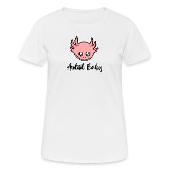 Cute Axolotl Baby - Axolotl Smile - Women's Breathable T-Shirt - white - Front - AI Model Female 172 dark (172cm)