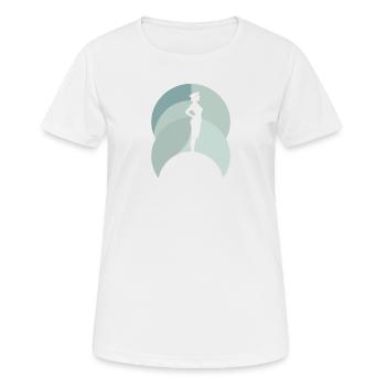 Compagnie aérienne Hôtesse de l’air Vol - T-shirt respirant Femme - blanc - Devant - AI Model Female 172 dark (172cm)