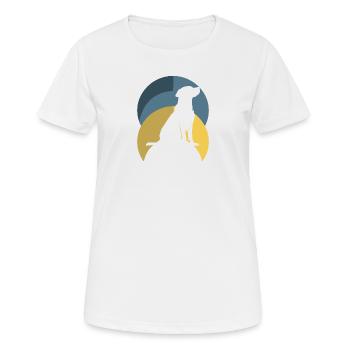 Dresseur canin, école canine, éducateur canin - T-shirt respirant Femme - blanc - Devant - AI Model Female 172 dark (172cm)