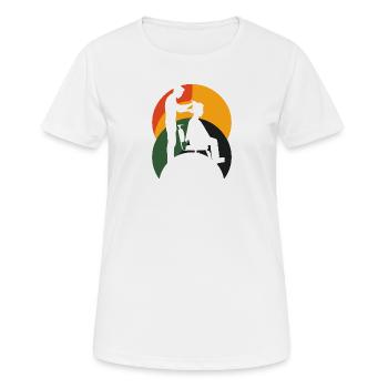 Coiffeur Apprenti Coiffeur - T-shirt respirant Femme - blanc - Devant - AI Model Female 172 dark (172cm)
