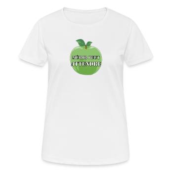Mûrir peut attendre - T-shirt respirant Femme - blanc - Devant - AI Model Female 172 dark (172cm)