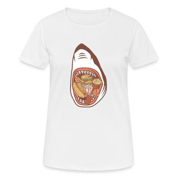 Hai Fast Food - T-shirt respirant Femme - blanc - Devant - AI Model Female 172 dark (172cm)