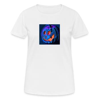 Halloween Kübis dans le style science-fiction - T-shirt respirant Femme - blanc - Devant - AI Model Female 172 dark (172cm)