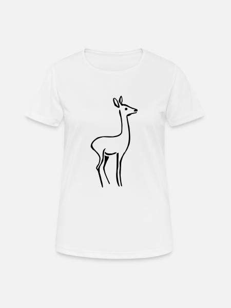 Biche - T-shirt respirant Femme - blanc