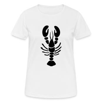 homard - T-shirt respirant Femme - blanc - Devant - AI Model Female 172 dark (172cm)