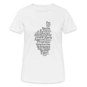 Corse - Women's Breathable T-Shirt - white - Front - AI Model Female 172 dark (172cm)