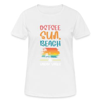 Ambiance de vacances à la mer Baltique - T-shirt respirant Femme - blanc - Devant - AI Model Female 172 dark (172cm)