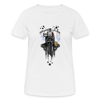 Moto - T-shirt respirant Femme - blanc - Devant - AI Model Female 172 dark (172cm)