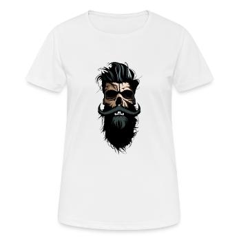 skull skull skull - Women's Breathable T-Shirt - white - Front - AI Model Female 172 dark (172cm)