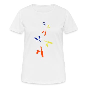 Schraubenzieher Symbol - Frauen T-Shirt atmungsaktiv - Weiß - Vorne - AI Model Female 172 dark (172cm)