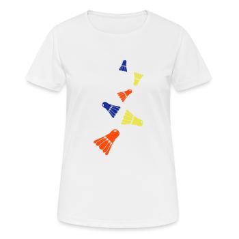 badminton - T-shirt respirant Femme - blanc - Devant - AI Model Female 172 dark (172cm)