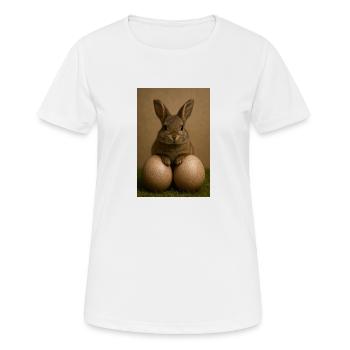 Ostern - Frauen T-Shirt atmungsaktiv - Weiß - Vorne - AI Model Female 172 dark (172cm)