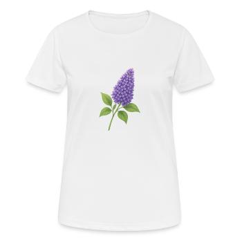 Lilac blossom – delicate spring splendour - Women's Breathable T-Shirt - white - Front - AI Model Female 172 dark (172cm)