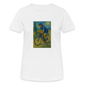 Sunset-Ride - Frauen T-Shirt atmungsaktiv - Weiß - Vorne - AI Model Female 172 dark (172cm)