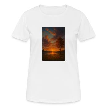 Coucher de soleil - T-shirt respirant Femme - blanc - Devant - AI Model Female 172 dark (172cm)