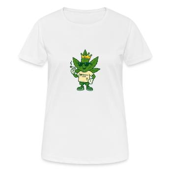 5 - T-shirt respirant Femme - blanc - Devant - AI Model Female 172 dark (172cm)