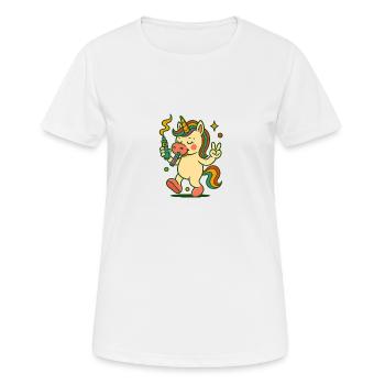 9 - T-shirt respirant Femme - blanc - Devant - AI Model Female 172 dark (172cm)