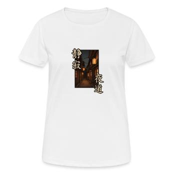 Rues de Tokyo Tyrro - T-shirt respirant Femme - blanc - Devant - AI Model Female 172 dark (172cm)