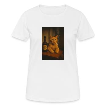 Old Tom & the Wisdom of the Evening - Women's Breathable T-Shirt - white - Front - AI Model Female 172 dark (172cm)