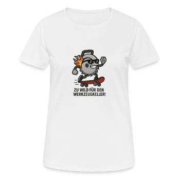 Scie Rebellious Scie Circulaire DIY - T-shirt respirant Femme - blanc - Devant - AI Model Female 172 dark (172cm)