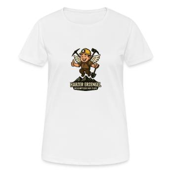 Harzer Erzengel Bergbau Kumpel Spitzhacke - Frauen T-Shirt atmungsaktiv - Weiß - Vorne - AI Model Female 172 dark (172cm)