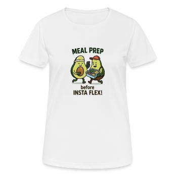 Meal Prep Avocado - Women's Breathable T-Shirt - white - Front - AI Model Female 172 dark (172cm)