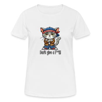 Ist dir scheißegal! - Frauen T-Shirt atmungsaktiv - Weiß - Vorne - AI Model Female 172 dark (172cm)
