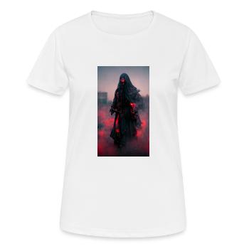 Red Grim reaper - T-shirt respirant Femme - blanc - Devant - AI Model Female 172 dark (172cm)