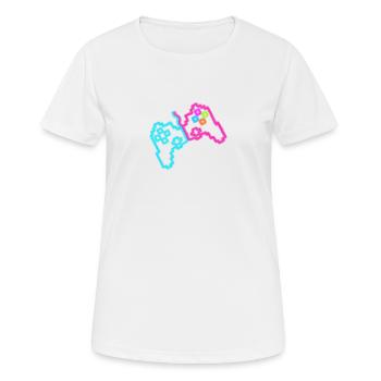 Neon controller - Women's Breathable T-Shirt - white - Front - AI Model Female 172 dark (172cm)