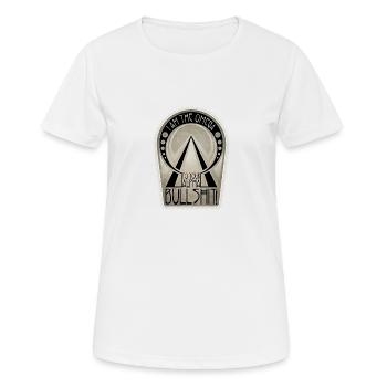 Je suis l’OMEGA de vos conneries ALPHA ! - T-shirt respirant Femme - blanc - Devant - AI Model Female 172 dark (172cm)