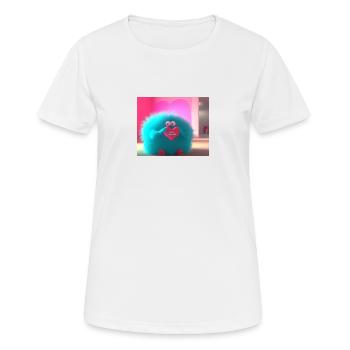 Monster mit Herz ICH BIN WERTVOLL - Frauen T-Shirt atmungsaktiv - Weiß - Vorne - AI Model Female 172 dark (172cm)