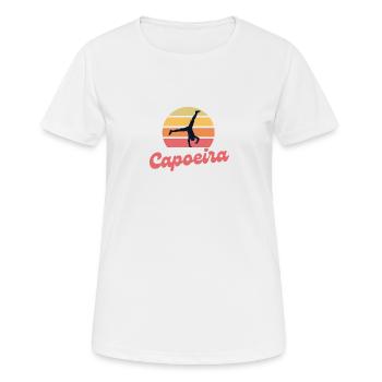 Capoeira Sunset - Frauen T-Shirt atmungsaktiv - Weiß - Vorne - AI Model Female 172 dark (172cm)