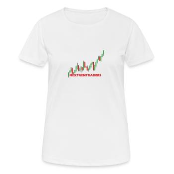 NextGenTraders - Women's Breathable T-Shirt - white - Front - AI Model Female 172 dark (172cm)