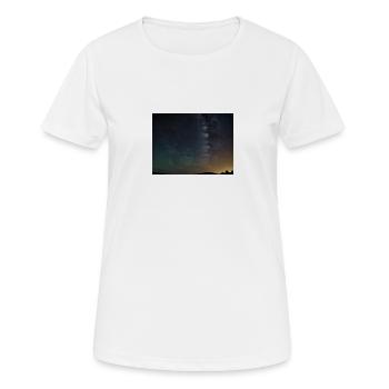 Sternenhimmel Nachthimmel Sterne Milchstraße - Frauen T-Shirt atmungsaktiv - Weiß - Vorne - AI Model Female 172 dark (172cm)