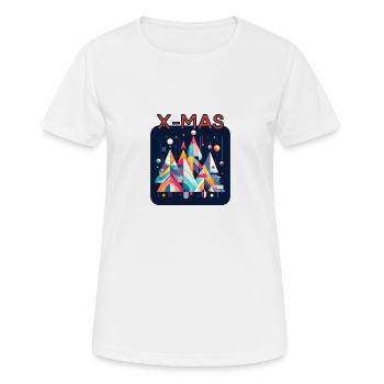 Merry X-Mas - Frauen T-Shirt atmungsaktiv - Weiß - Vorne - AI Model Female 172 dark (172cm)