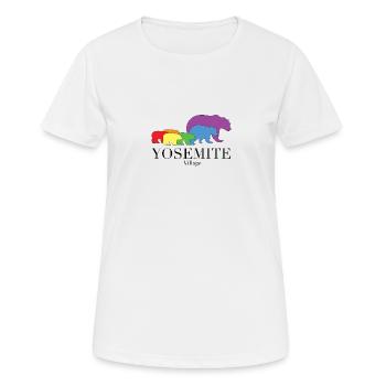 Yosemite Village - T-shirt respirant Femme - blanc - Devant - AI Model Female 172 dark (172cm)