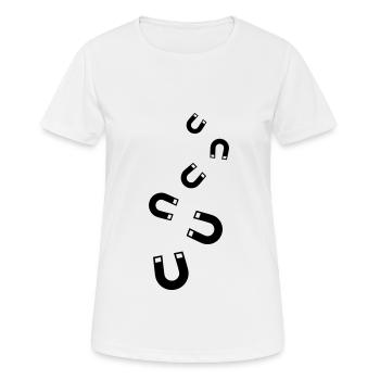 Équitation - T-shirt respirant Femme - blanc - Devant - AI Model Female 172 dark (172cm)