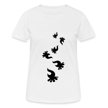 Symbole du feu de camp - T-shirt respirant Femme - blanc - Devant - AI Model Female 172 dark (172cm)