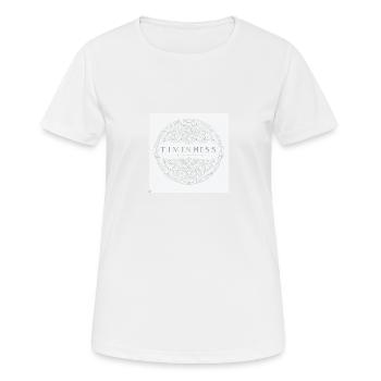 Tige intemporelle - T-shirt respirant Femme - blanc - Devant - AI Model Female 172 dark (172cm)