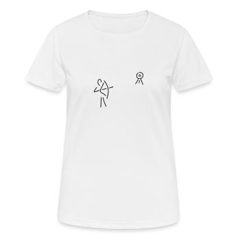 schütze schießt - Frauen T-Shirt atmungsaktiv - Weiß - Vorne - AI Model Female 172 dark (172cm)