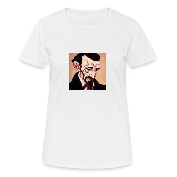 Gründungsvater Abraham Lincoln - Schiele - Frauen T-Shirt atmungsaktiv - Weiß - Vorne - AI Model Female 172 dark (172cm)
