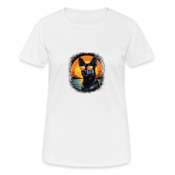 Dog Friendly Animal Rights DogWalking Beagle Love - T-shirt respirant Femme - blanc - Devant - AI Model Female 172 dark (172cm)