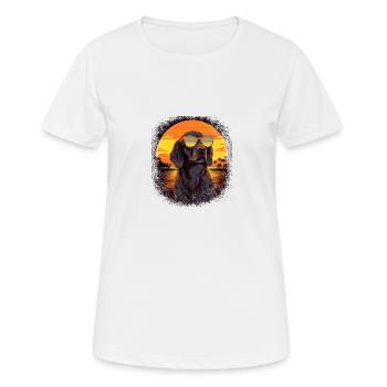 beagle lover gift beagle father gift idea - Frauen T-Shirt atmungsaktiv - Weiß - Vorne - AI Model Female 172 dark (172cm)