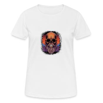 Amant barbe Drôles Dictons Boucle d’oreille Cadeau d’anniversaire - T-shirt respirant Femme - blanc - Devant - AI Model Female 172 dark (172cm)