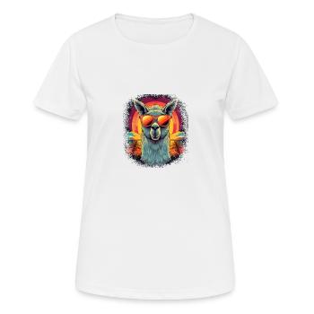 animal amour cool plage joyeux anniversaire idée cadeau - T-shirt respirant Femme - blanc - Devant - AI Model Female 172 dark (172cm)
