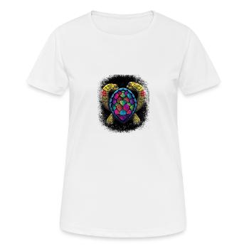 heart activist tshirts equality bear lgbt - Frauen T-Shirt atmungsaktiv - Weiß - Vorne - AI Model Female 172 dark (172cm)